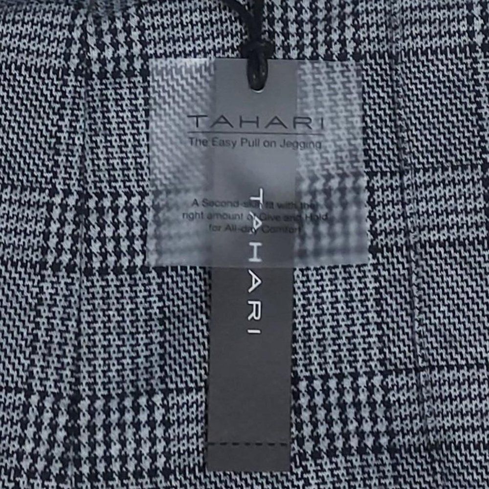 Tahari Women’s Grey Plaid Pull-On Skinny Dress Jeggings / Pants Size: Medium - Picture 6 of 9